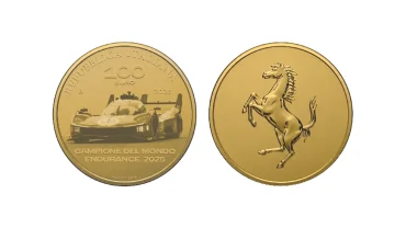 PRESENTATE LE MONETE CELEBRATIVE DEDICATE A FERRARI: UN OMAGGIO AL TRASFERIMENTO TECNOLOGICO DEL V6 IBRIDO, DALLA 499P ALLA F80 E ALLA 296 SPECIALE Ferrari_EccellenzaItaliana