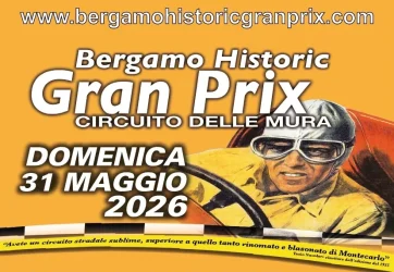 EVENTI – A PIENI GIRI VERSO IL BERGAMO HISTORIC GRAN PRIX 2026 Locandina