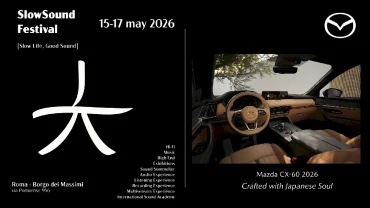 MAZDA PARTECIPA ALLO SLOWSOUND FESTIVAL 2026: LA CX-60 DIVENTA LA “SALA D’ASCOLTO PIÙ PICCOLA DEL MONDO” teaser-image-slowsound-festival-2026--slowsound_highres